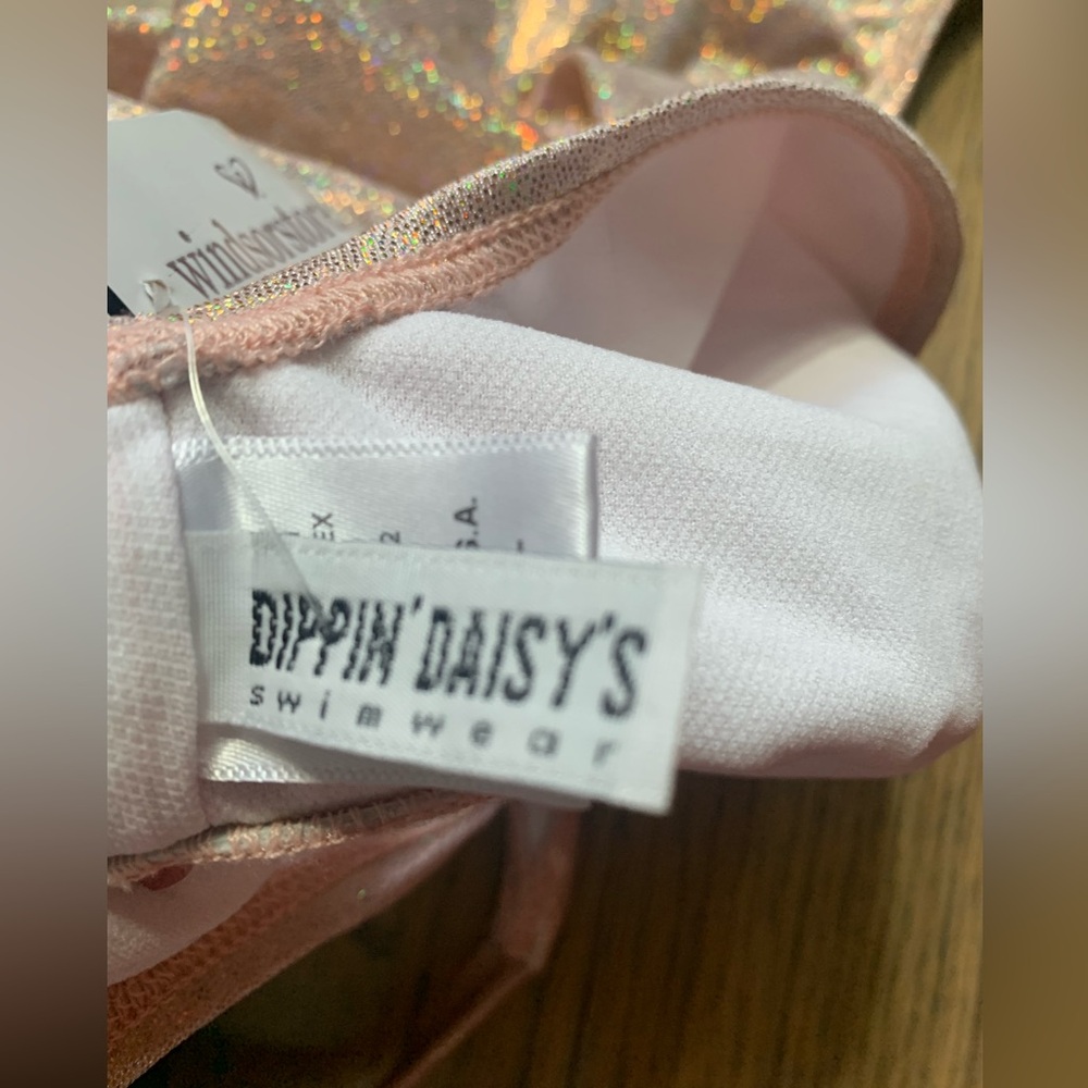 Dippin' Daisy's Metallic Rose One Piece Swimsuit - Picture 3 of 5
